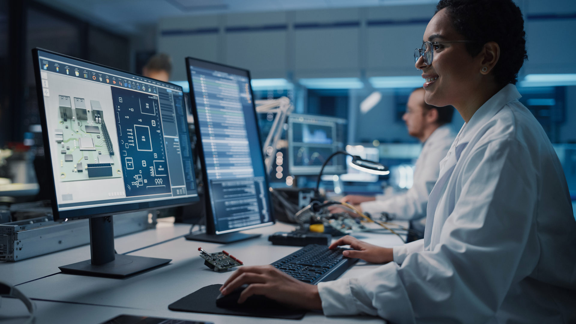 men working with computers