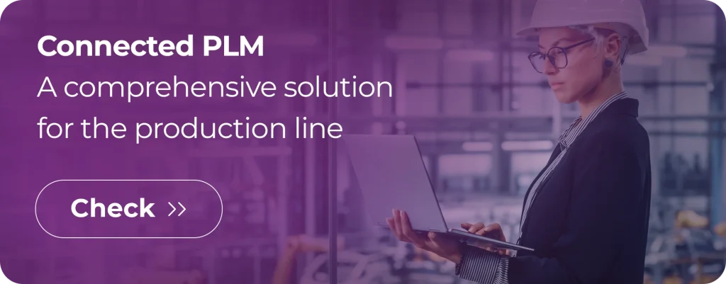 Banner: Connected PLM – a comprehensive solution for the production line, TT PSC