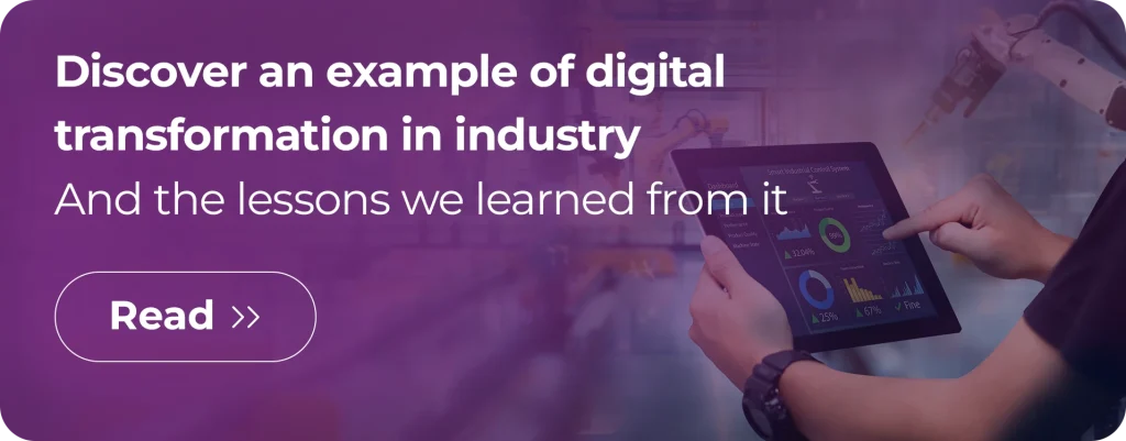 Banner: Discover an example of digital transformation in industry and the lessons we learned from it, TT PSC