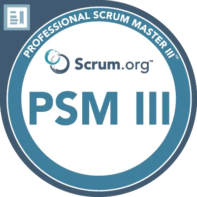 SCRUM ORG PSM Certified