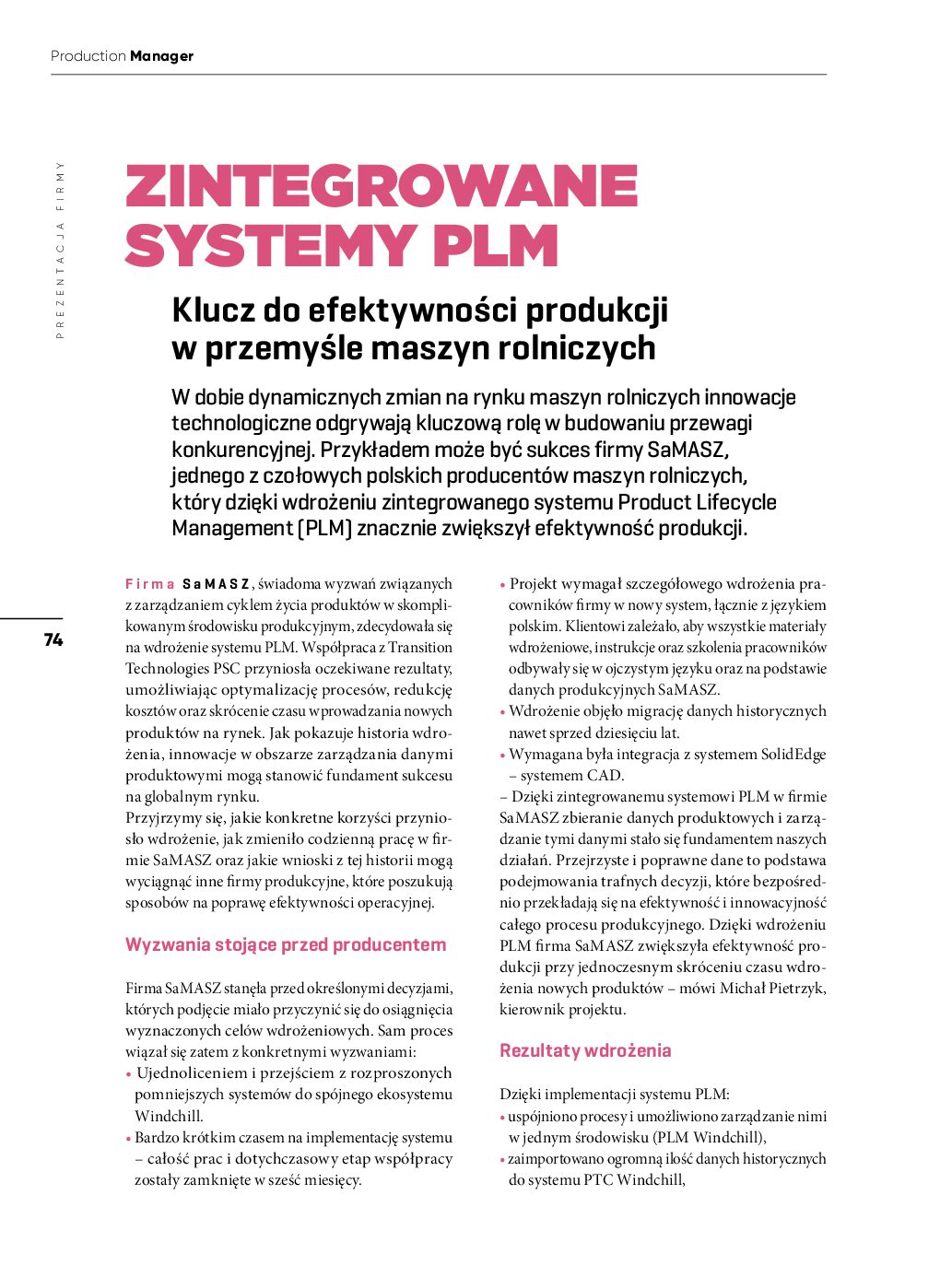 Zintegrowane systemy PLM