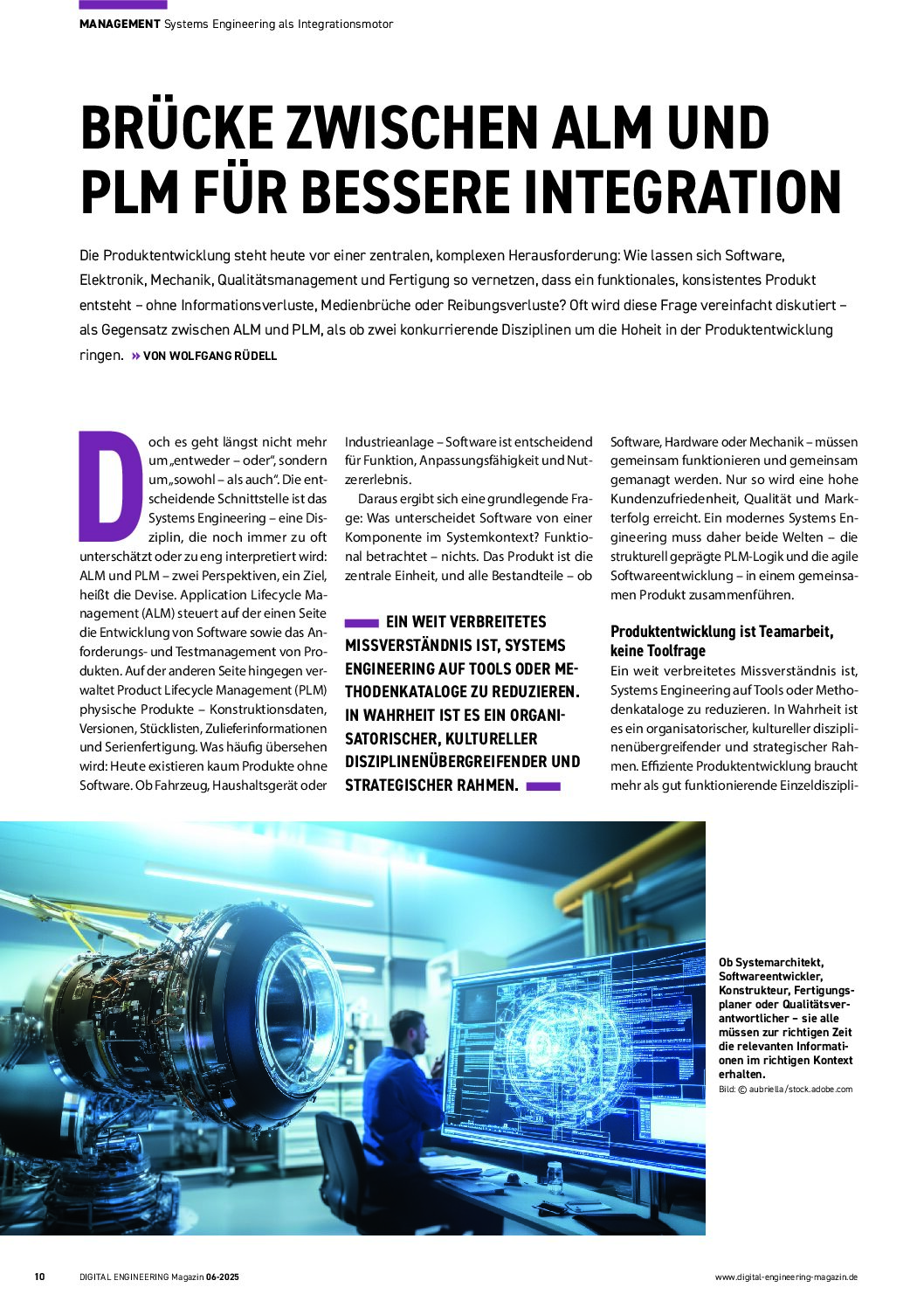 Brücke zwischen ALM und PLM für bessere Integration