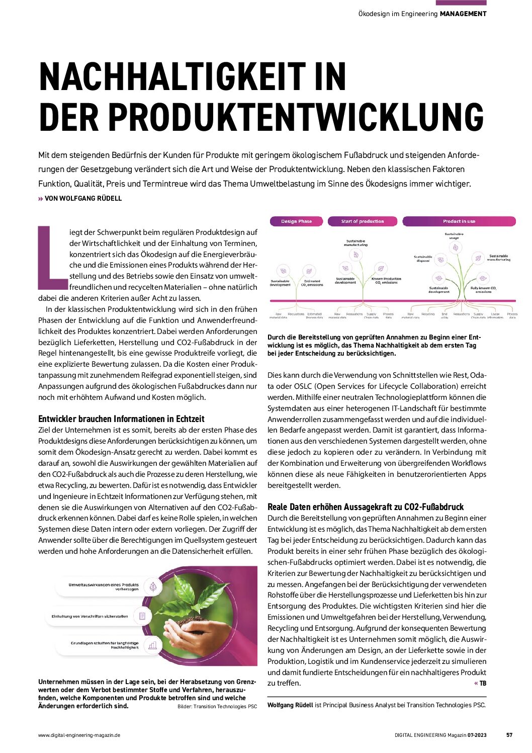 Nachhaltigkeit in der Produktenwicklung