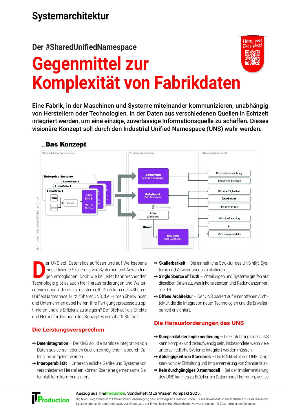 Gegenmittel zur Komplexität von Fabrikdaten