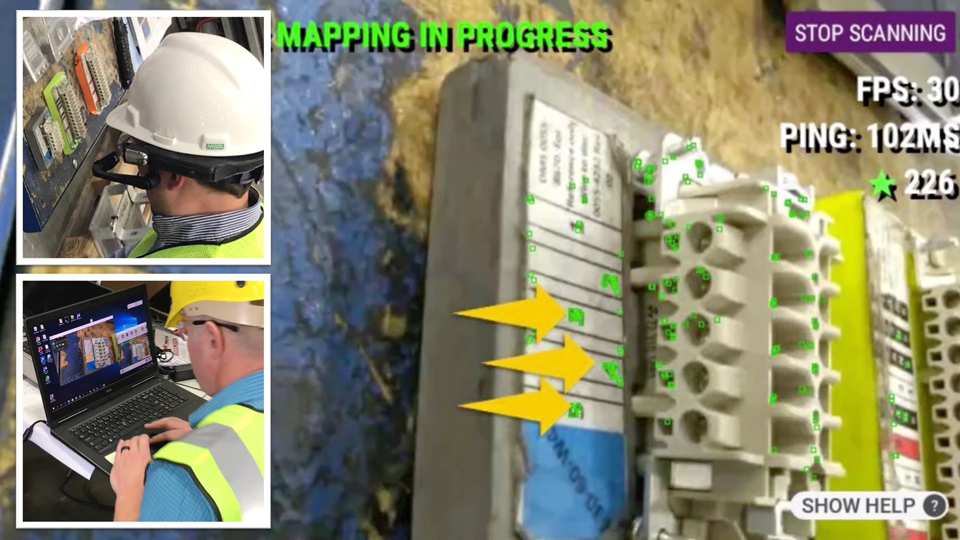 Deux collègues travaillent ensemble devant un ordinateur, l'un d'eux montrant l'écran du doigt.