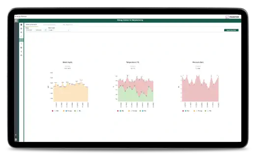 Zrzut ekranu programu Energy Advisor - Zarządzanie zużyciem energii w czasie rzeczywistym